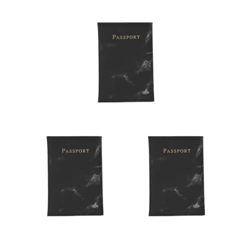 Siepificius Reisepasshülle Reisepasshülle Etui Schwarz 20x14cm, 3er-Set (schwarz, 20 x 14 cm), 20x14cm, Siehe Beschreibung von Siepificius