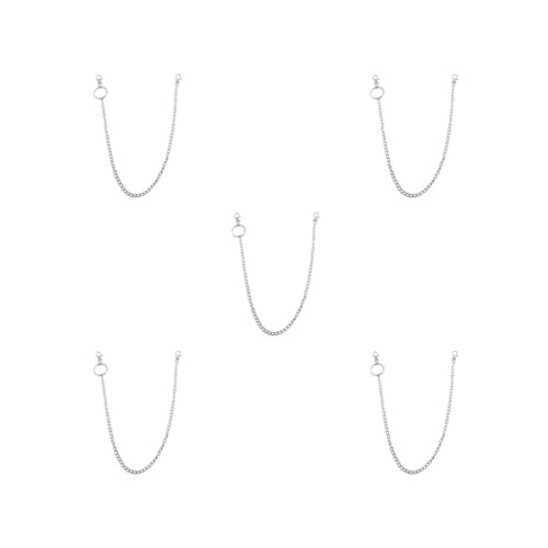 Siepificius Unisex Metall Geldbörse Kette Jeans Biker Rocker Doppellagige Halskette 1 Schicht, 5er-Set (1 Schicht), 1 Layer, Siehe Beschreibung von Siepificius