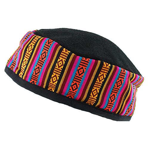 Siesta Räucherhut Wollmischung Denkmütze Nepalesisch, Schwarz , 58 von Siesta