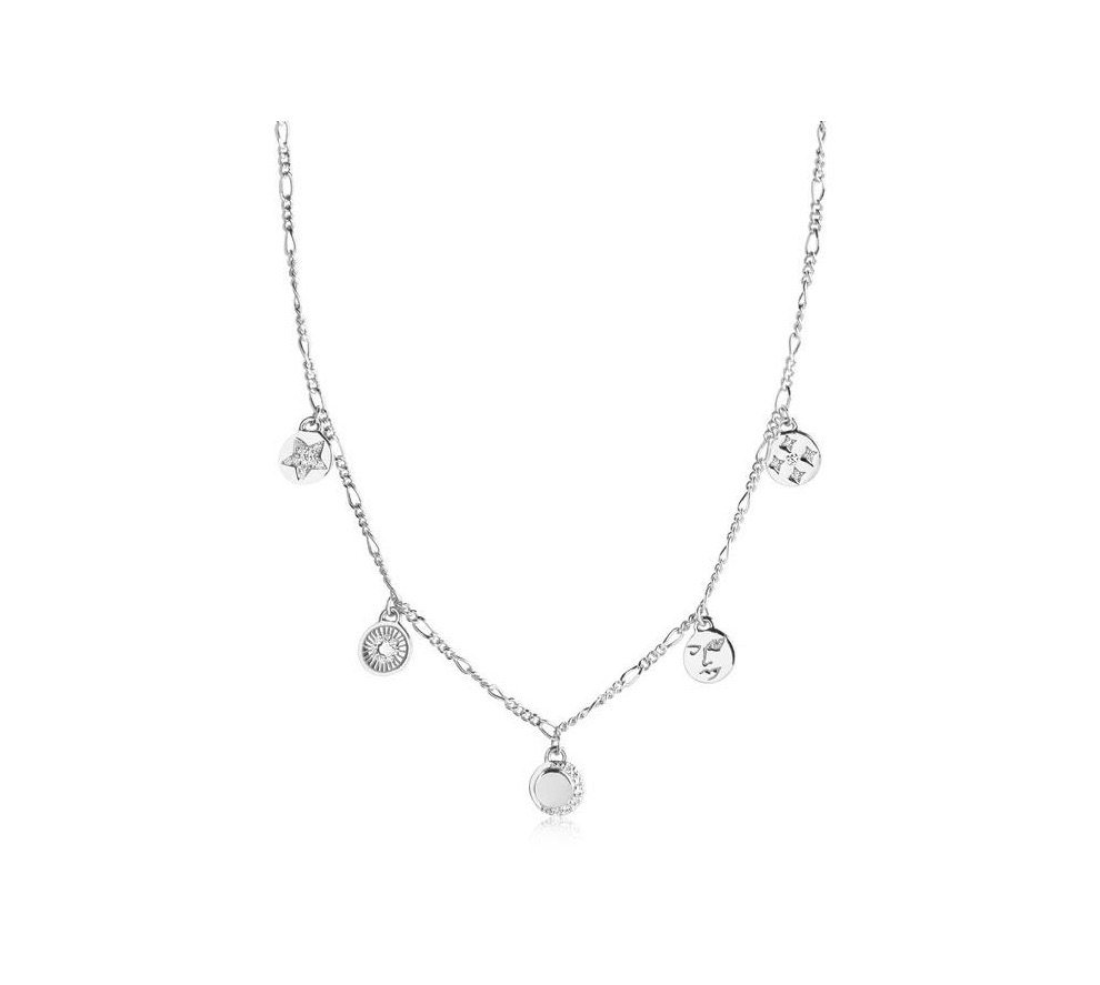 Sif Jakobs Jewellery Collier Portofino silber, 5 kleine Plättchen angehängt von Sif Jakobs Jewellery