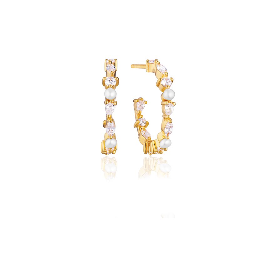 Sif Jakobs Jewellery Creolen SJ-E12235-PCZ-YG 925er Silber Sif Jakobs Jewellery Creolen SJ-E12235-PCZ-YG 925er Silber von Sif Jakobs Jewellery