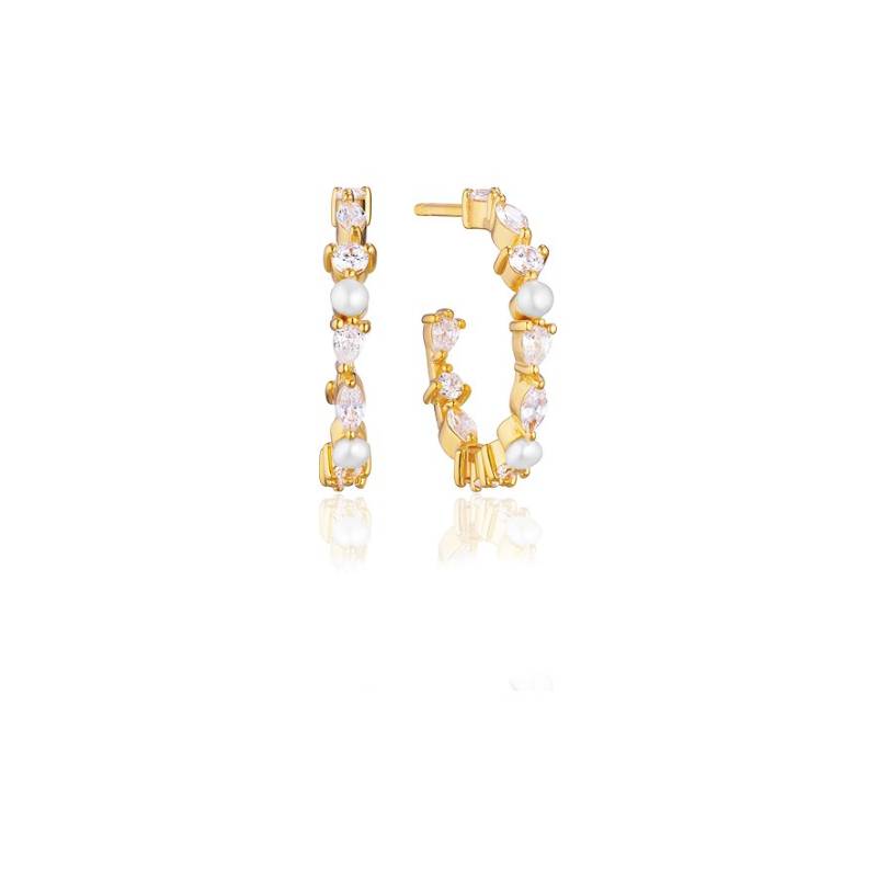 Sif Jakobs Jewellery Creolen SJ-E12235-PCZ-YG 925er Silber Sif Jakobs Jewellery Creolen SJ-E12235-PCZ-YG 925er Silber von Sif Jakobs Jewellery