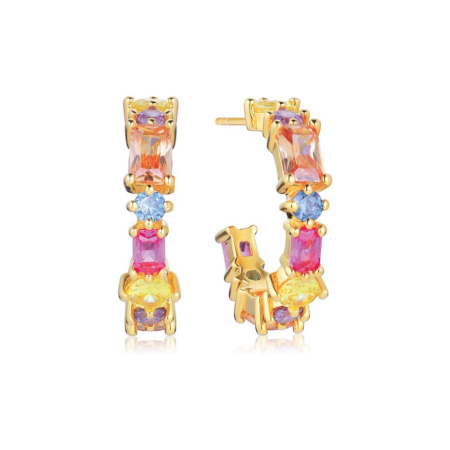 Sif Jakobs Jewellery Creolen SJ-E12312-XCZ-YG 925er Silber von Sif Jakobs Jewellery