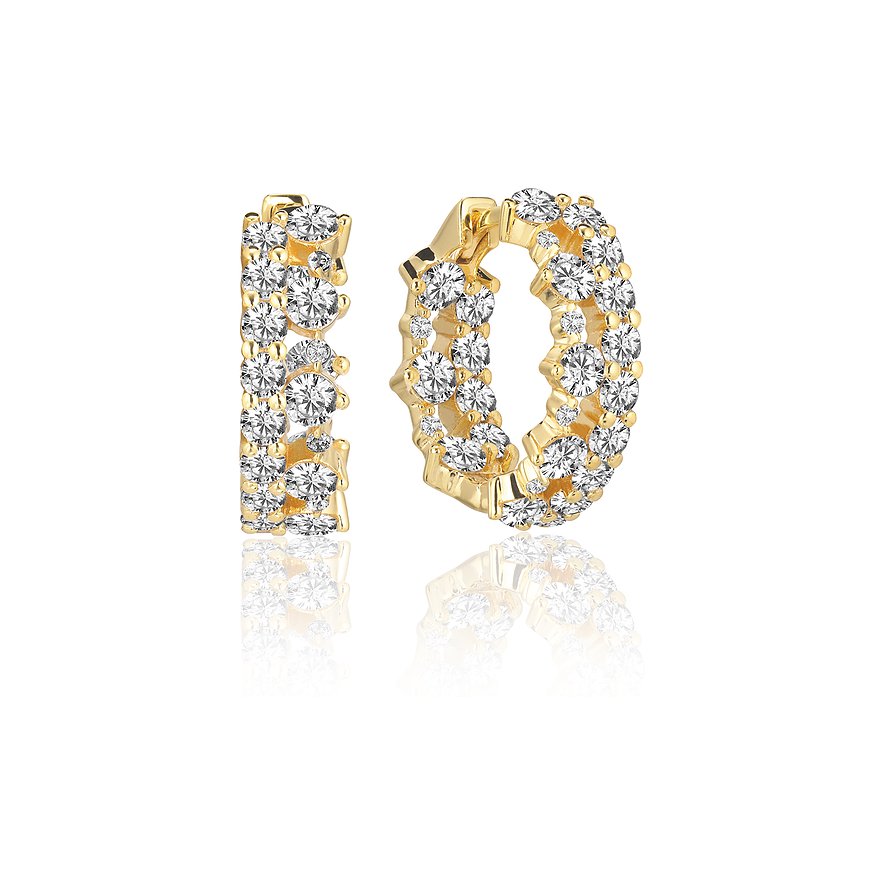 Sif Jakobs Jewellery Creolen SJ-E2363-CZ-YG 925er Silber von Sif Jakobs Jewellery