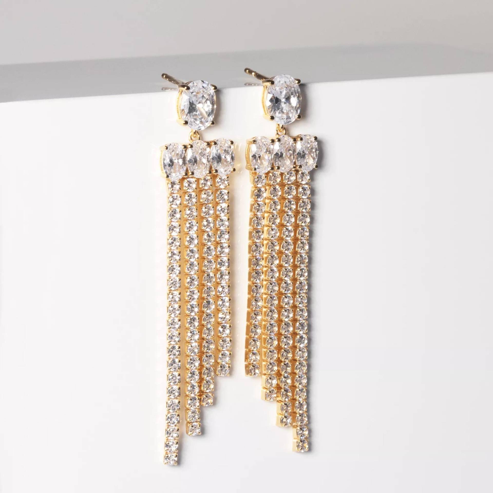 Sif Jakobs Jewellery Ohrringe - Ellisse Lungo Piccolo Earrings - Gr. unisize - in Gold - für Damen von Sif Jakobs Jewellery