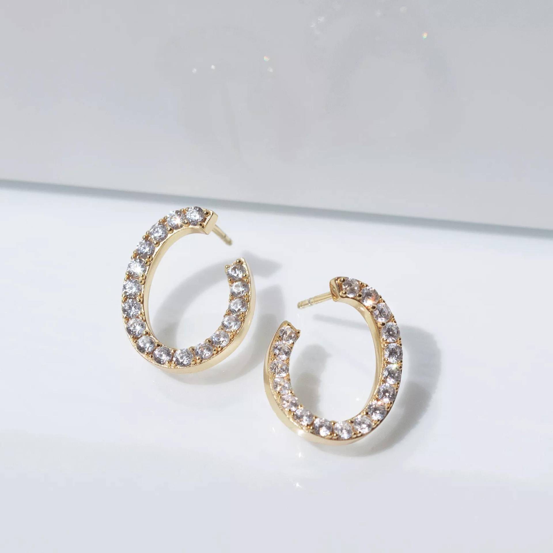 Sif Jakobs Jewellery Ohrringe - Ellisse Ovale Earrings - Gr. unisize - in Gold - für Damen von Sif Jakobs Jewellery