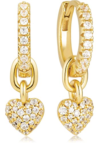 Sif Jakobs Jewellery Damen-Creolen 925er Silber Farbstein One Size Gold 32024010 von Sif Jakobs