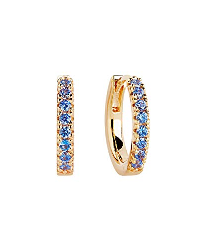 Sif Jakobs Jewellery Damen-Creolen 925er Silber Zirkonia One Size Blau 32014561 von Sif Jakobs