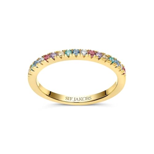 Sif Jakobs Jewellery Ring Ellera aus vergoldetem 925 Sterling Silber mit Zirkonia-54 von Sif Jakobs