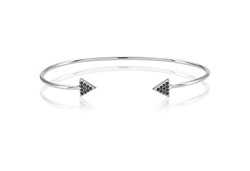 Sif Jakobs Pulsera Mujer B0095-BK-L Gris Plata de Ley (20 cm) von Sif Jakobs