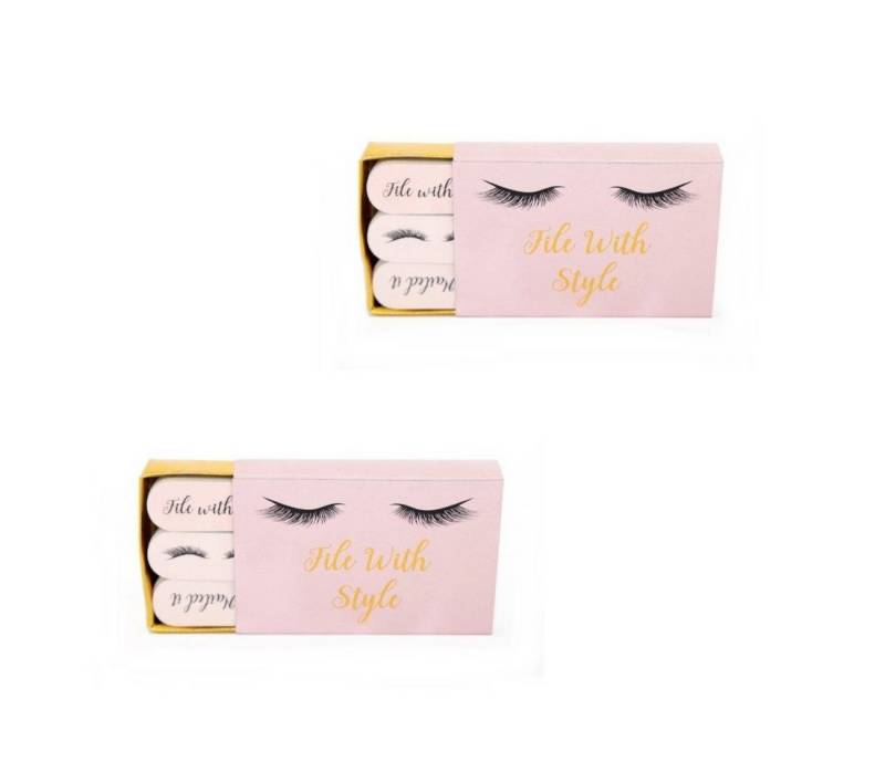 Sifcon Sandblatt-Nagelfeile 2 Sets Mini-Feilen FILE WITH STYLE für die Handtasche, 18-tlg., handlich klein, Mini-Format, praktisch für die Reise, gepolstert Sifcon Sandblatt-Nagelfeile 2 Sets Mini-Feilen FILE WITH STYLE für die Handtasche, 18-tlg., handlich klein, Mini-Format, praktisch für die Reise, gepolstert von Sifcon