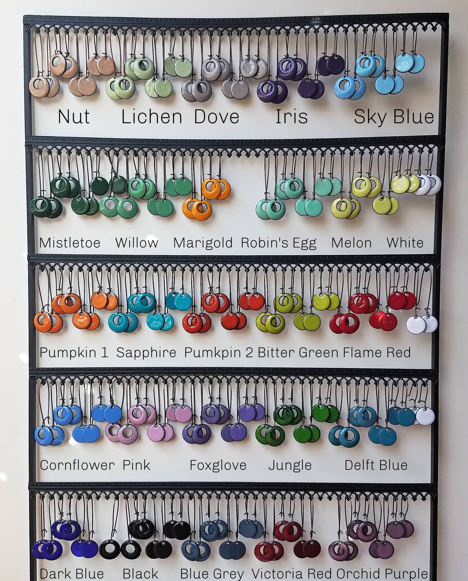 Emaille Schmuck, Tropfenohrring, Ohrhänger Baumeln Lassen, Ohrring, Nickel Frei Ohrdraht, Jeden Tag Handgemachte Und Tropfen Emaille Schmuck, Tropfenohrring, Ohrhänger Baumeln Lassen, Ohrring, Nickel Frei Ohrdraht, Jeden Tag Handgemachte Und Tropfen von SiftandWinnow