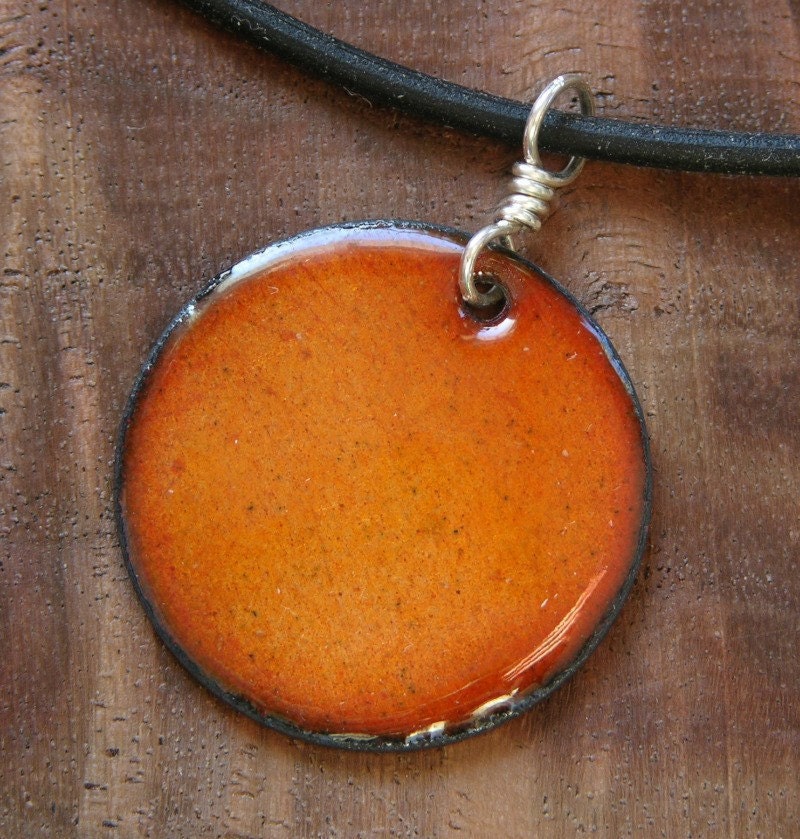Orange Anhänger, Halskette, Schmuck, Emaille, Kupfer Emaille Schmuck Orange Anhänger, Halskette, Schmuck, Emaille, Kupfer Emaille Schmuck von SiftandWinnow