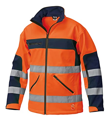 SIGGI Herren High Visibility Softshell Jacket Jacke, Orange, 3XL von Siggi Group
