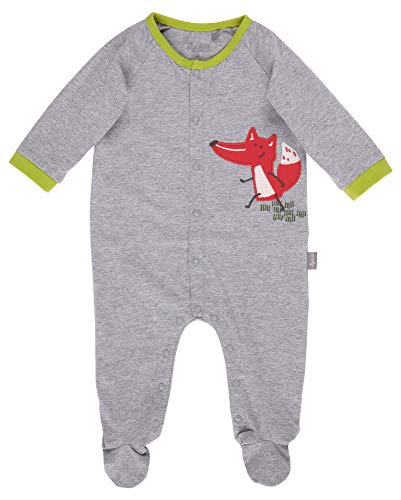 SIGIKID Baby - Mädchen und Jungen Overall, Schlaf-Strampler mit buntem Alloverprint aus Bio-Baumwolle, Größe 056 - 080 von Sigikid