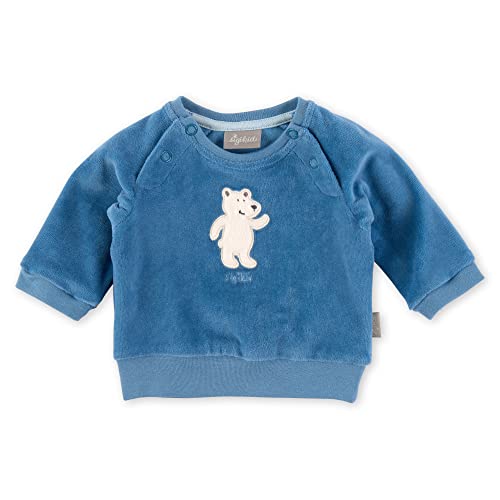 Sigikid Baby-Jungen Classic Langarmshirt aus Bio-Baumwolle T-Shirt, blau/Eisbär, 62 von Sigikid