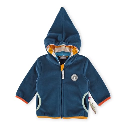 Sigikid Baby Jungen Fleecejacke Übergangsjacke mit Kapuze Polarfleece von Sigikid