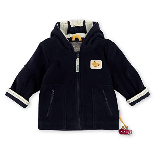 Sigikid Baby-Jungen Fleecejacke mit Kapuze, blau/Maritim, 80 von Sigikid