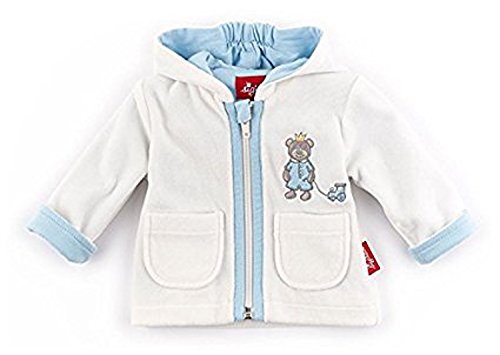 Sigikid Baby - Jungen Jacke Nickijacke, New Born 152111, Einfarbig, Gr. 62, Weiß (Snow White 037) von Sigikid