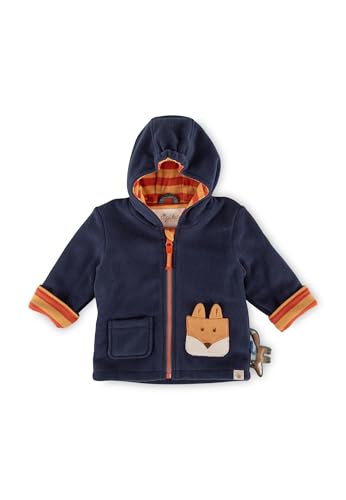 Sigikid Baby-Jungen Polarfleecejacke WILD Fox Fleecejacke, Dunkelblau, 68 cm von Sigikid