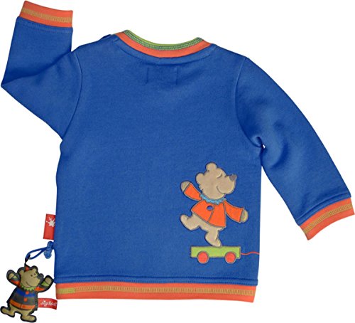 Sigikid Baby - Jungen Sweatshirt, Einfarbig, Gr. 74, Blau (True Blue) von Sigikid