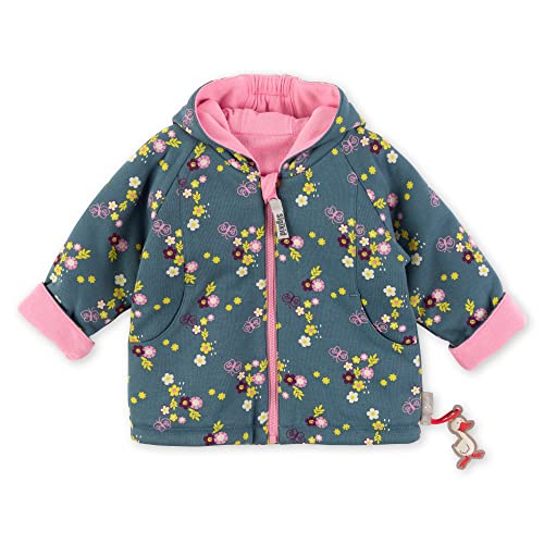 Sigikid Baby-Mädchen Bio-Baumwolle Wendejacke, rosa/blau, 62 von Sigikid