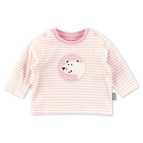 Sigikid Baby-Mädchen Classic Langarmshirt aus Bio-Baumwolle T-Shirt, weiß/rosa, 62 von Sigikid