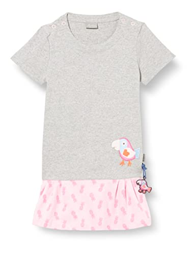 Sigikid Baby - Mädchen Dress Kinderkleid, Rosa/Grau/Miami, 86 EU von Sigikid