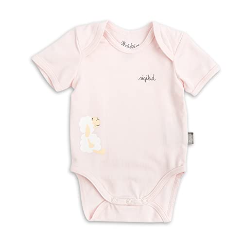 sigikid Baby-Mädchen Kurzarm aus Bio-Baumwolle für Neugeborene Mädchen & Jungen in den Größen 50 bis 68 Unterwäsche Body für Babys, pink, 62 von Sigikid