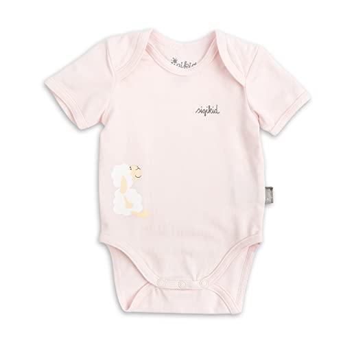 sigikid Baby-Mädchen Kurzarm aus Bio-Baumwolle für Neugeborene Mädchen & Jungen in den Größen 50 bis 68 Unterwäsche Body für Babys, pink von Sigikid