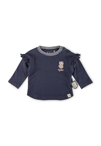 Sigikid Baby-Mädchen Magic OWL Langarmshirt, Dunkelblau, 92 cm von Sigikid