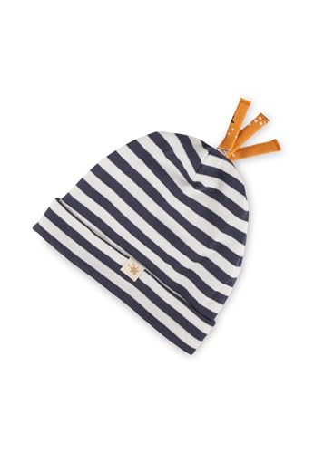 Sigikid Baby-Mädchen Magic OWL Mütze, Blau/Weiß gestreift, 40 von Sigikid