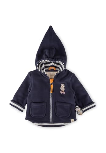 Sigikid Baby-Mädchen Polarfleecejacke Magic OWL Fleecejacke, Dunkelblau, 86 cm von Sigikid