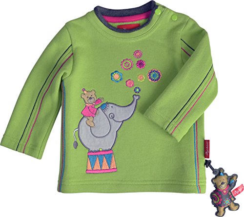 Sigikid Baby - Mädchen Sweatshirt, Einfarbig, Gr. 68, Grün (Green Tea) von Sigikid