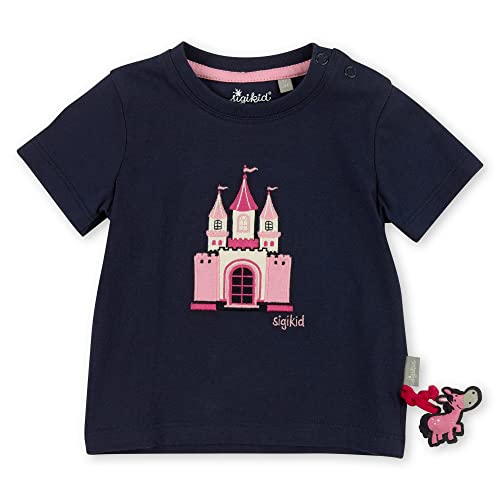 Sigikid Baby-Mädchen T-Shirt, blau/Pferd, 86 von Sigikid