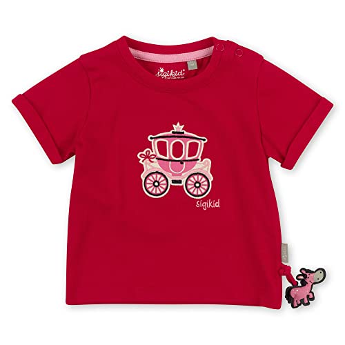 Sigikid Baby-Mädchen T-Shirt, rot/Pferd, 80 von Sigikid