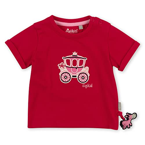 Sigikid Baby-Mädchen T-Shirt, rot/Pferd, 86 von Sigikid