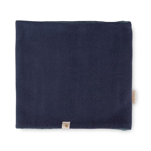 Sigikid Fleece Loopschal Mini Jungen WILD Fox Wendeloopschal, Dunkelblau/Ozeangrün, OneSize von Sigikid