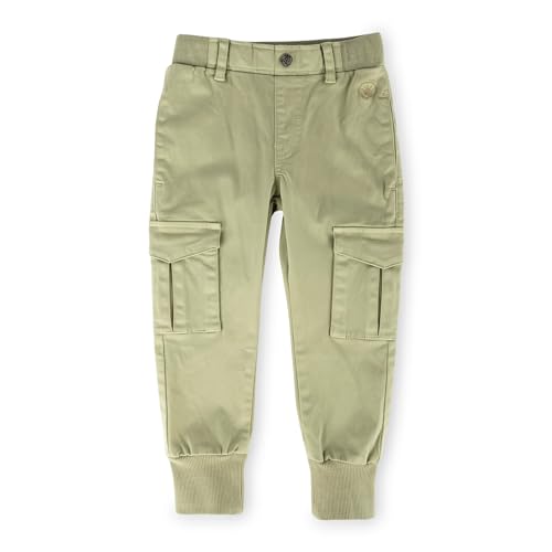 Sigikid Jungen Cargo Hose Gabardine elastischer Schlupf-Hose Rippbündchen von Sigikid