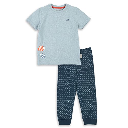 Sigikid Jungen Sigikid aus Bio-baumwolle für Mini Mädchen & Jungen in Den Größen 86 Bis 128 Pyjamaset, Grau Meliert, 104 EU von Sigikid