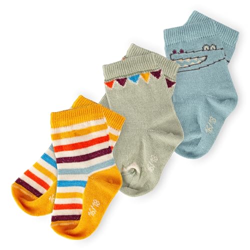 Sigikid Kinder Socken 3 Paar Söckchen Baby Jungen Bio-Baumwolle von Sigikid
