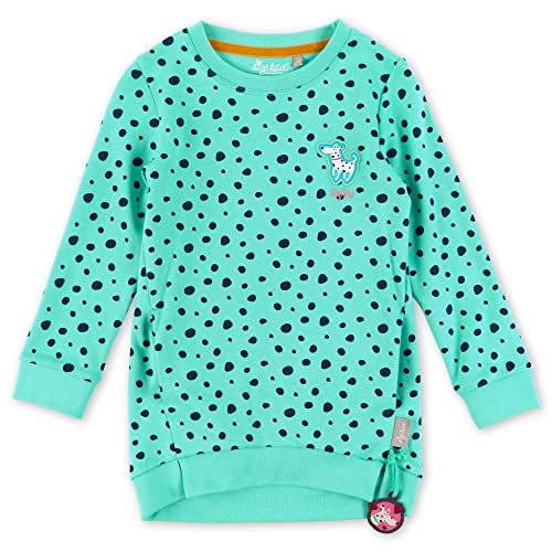 Sigikid Mädchen Mini Langarmshirt aus Bio-Baumwolle T-Shirt, türkisblau/gepunktet, 98 von Sigikid