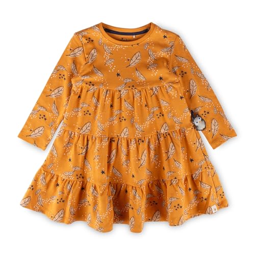 Sigikid Mädchen Mini Magic OWL Kleid, Ockerorange, 110 von Sigikid