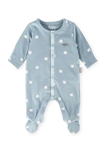 Sigikid Overall mit Füßchen und Klappbündchen an den Ärmeln Classic Baby für Babys Mädchen/Jungen/Unisex von Sigikid