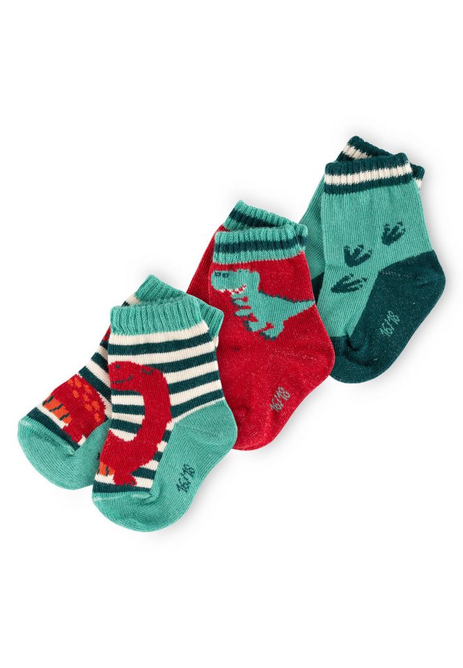 Sigikid Socken Socken-Set 3er dino world für Kinder Jungen (3-Paar) von Sigikid