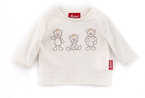 Sigikid Unisex - Baby T-Shirt Langarmshirt, New Born 152203, Einfarbig, Gr. 62, Weiß (Snow White 037) von Sigikid