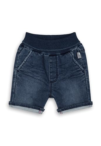 sigikid Baby Jeans Bermuda mit elastischem Ripp-Schlupfbund zum Umschlagen, softe Sweat Denim-Qualität und bequeme Passform, für Jungen, Größe 62 - 98 von Sigikid