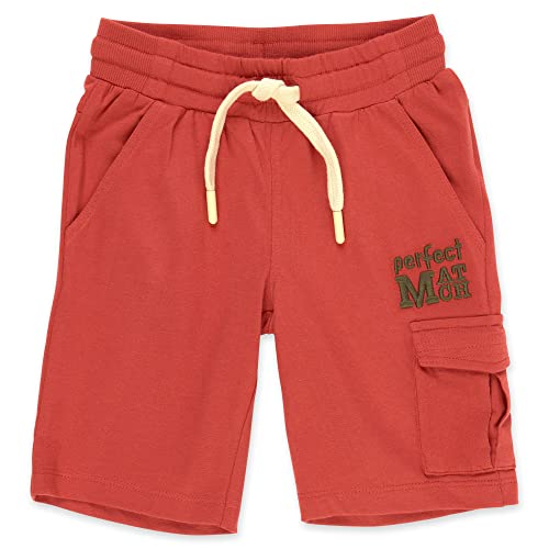 sigikid Jungen Bermuda Shorts aus Bio-Baumwolle für Mini Größen 98 bis 128 Bermudas, rostrot/Single Jersey, 120 cm von Sigikid