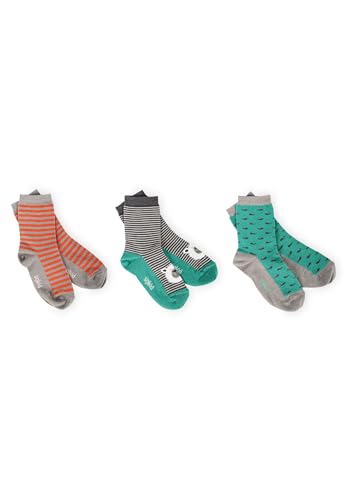 sigikid Jungen Mini Set 3er Polar Expedition Klassische Socken, blau/grau, 31/33 von Sigikid