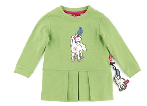 sigikid Mädchen Langarmshirt Longshirt, Langarm, Mini, Einfarbig, Gr. 98, Grün (green tea) von Sigikid